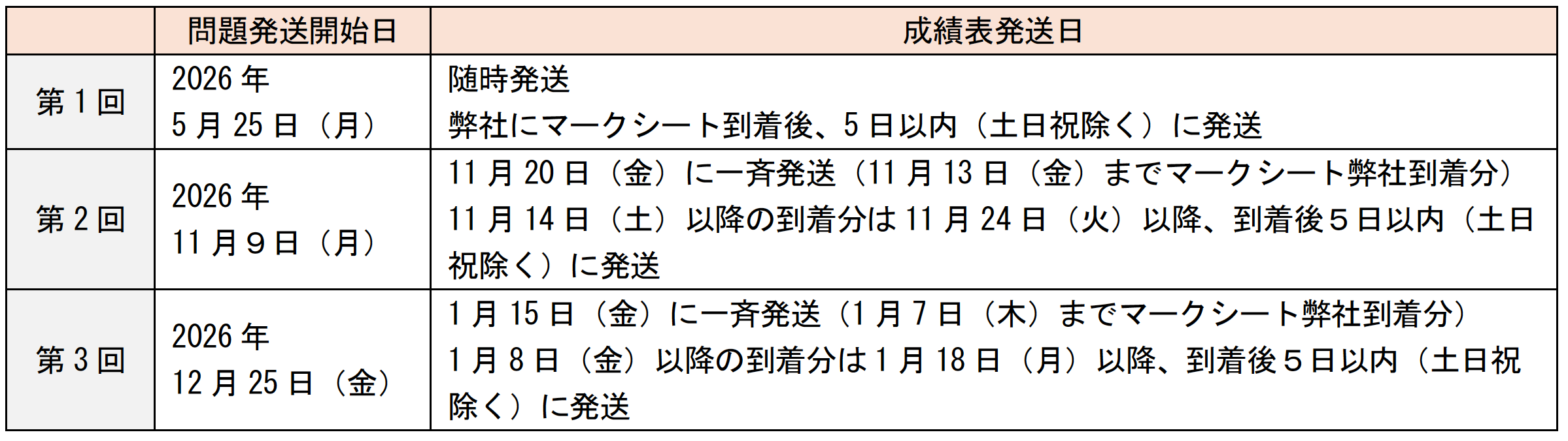 ほけもし日程（個人）